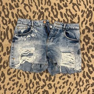 Womens denim shorts